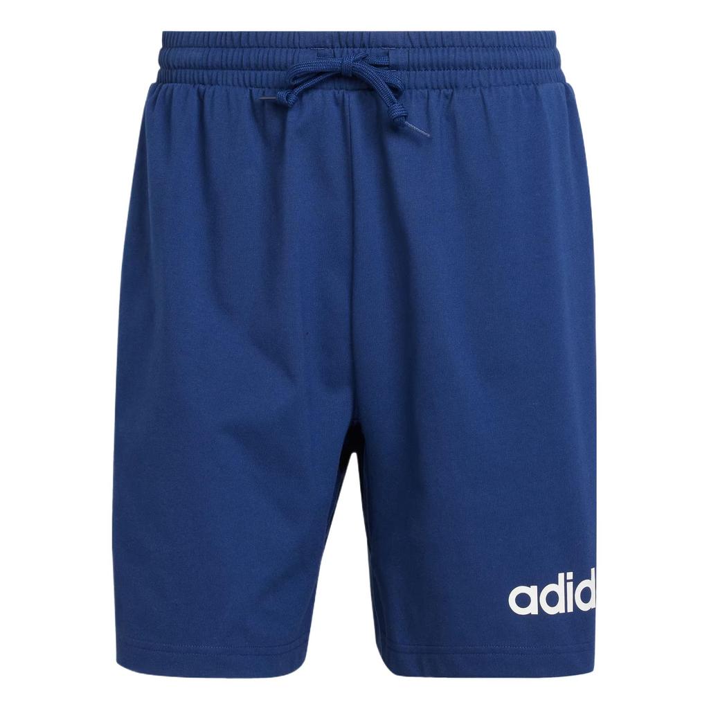 Adidas Essentials Linear Shorts Solid Color Comfortable Fashionable Simple Versatile Casual Shorts Men Shorts Dark-Blue White JE9013