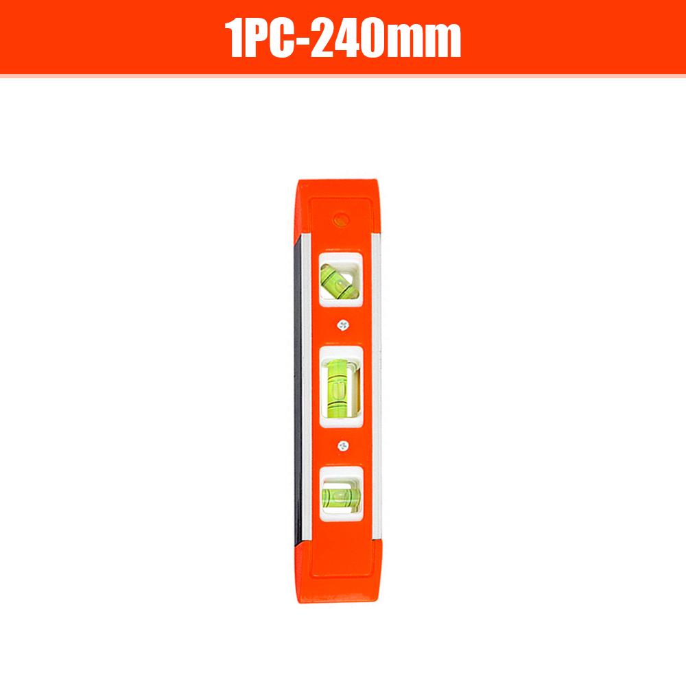 Portable ABS Shell Level Ruler High Precision Strong Magnetic 3 Bubble Level Meter Household Hardware Tools Laser Level Ruler