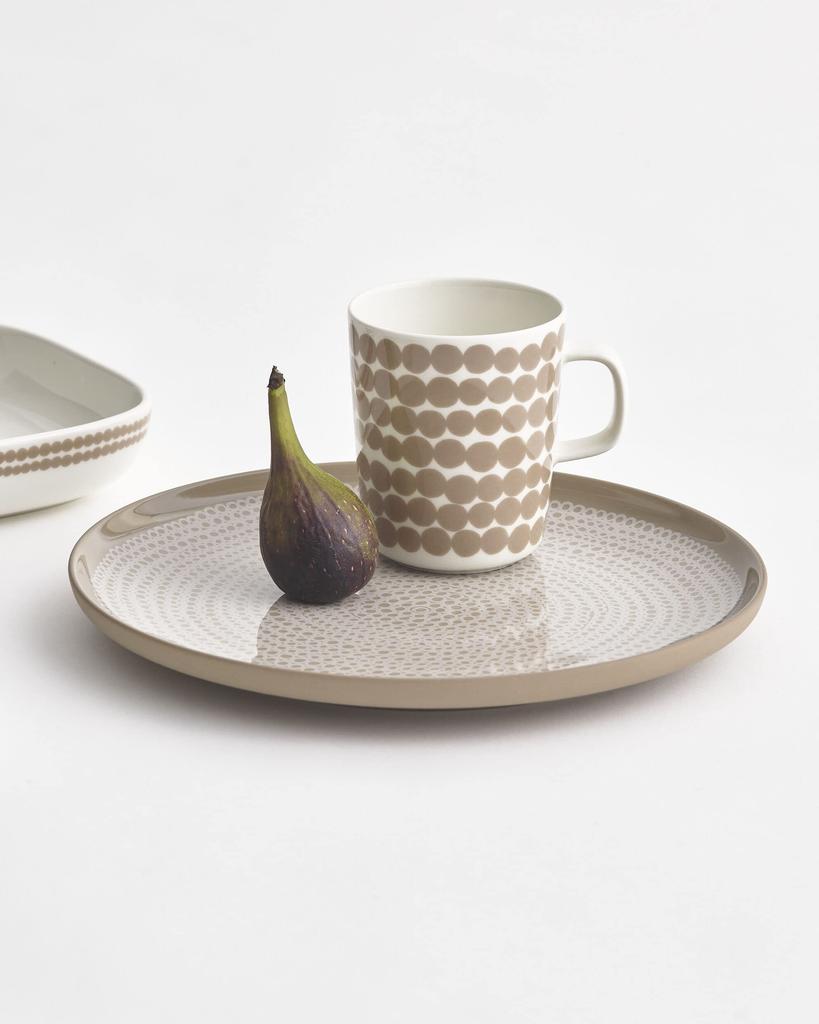 Marimekko SIIRTOLAPUUTARHA Mug, 250ml, Fall 2022, Clay and White, 71873 180 [Parallel Import]