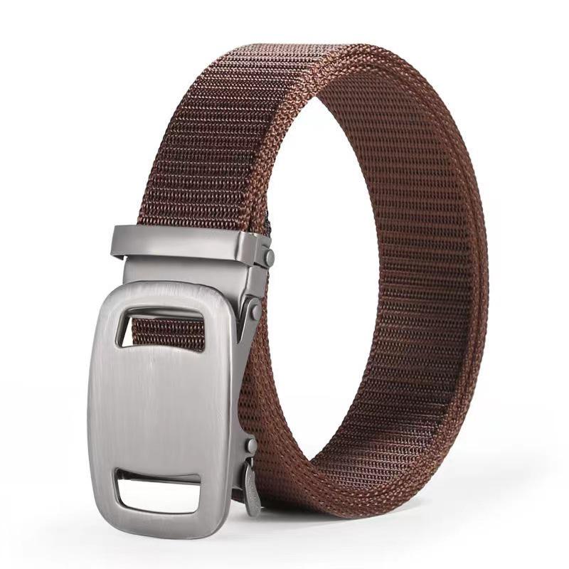 Herren Taktischer Nylon Automatikschließe Ledergürtel
