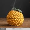 Big Fortune and Auspicious Ceramic Incense Burner, Ugly Orange Incense Holder, Mugwort Sandalwood Incense Burner