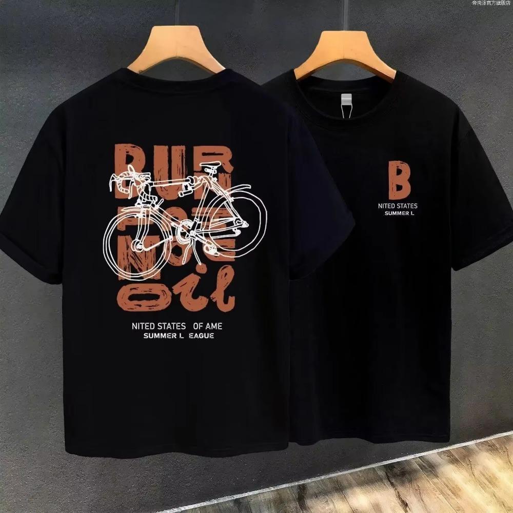 Summer Men's T-Shirt Graphic Printing Sportswear Fitness Short Sleeve T-Shirt Gym Running Sports Men's Outdoor Casual Top
