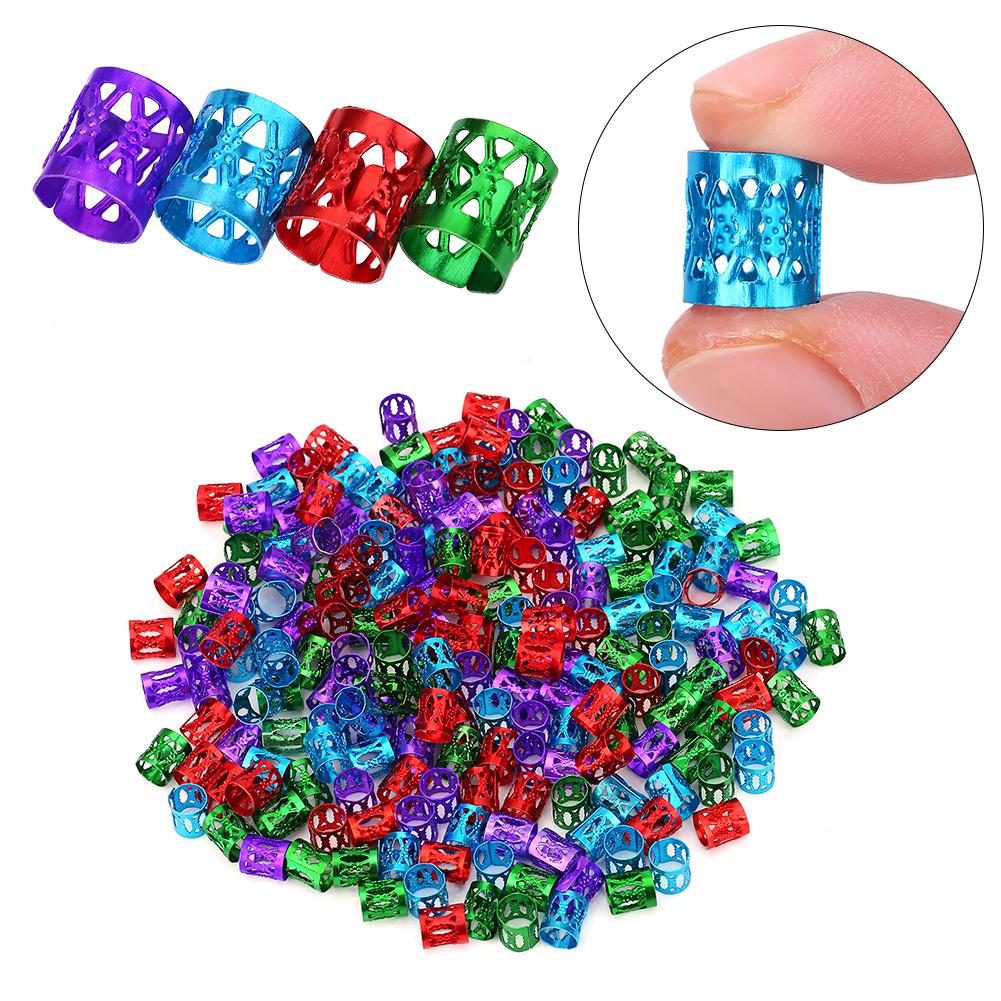 Colorful Adjustable Hair Braid Beads Rings Cuff  Hair Beauty Decoration Tools Accessories