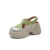 2025 New Summer Casual Fashion Muffin Women's Shoes Platform Heightening Sandals Women's Lazy Bag Head Wear-resistant Super Soft
