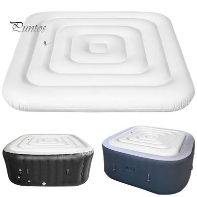 Swimming Pool Cover Square Inflatable Hot Tub Cover Waterproof Dust-proof Protective Cover for Home Outdoor