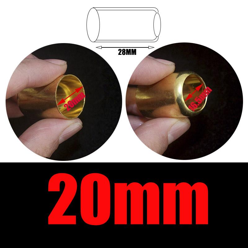 20 Stück Hochdruckrohr-Crimpzubehör 11-16MM Messingrohrverbinder Schlauch-Crimpwerkzeuge Kupferhülse Rohr Auspuffverbinder