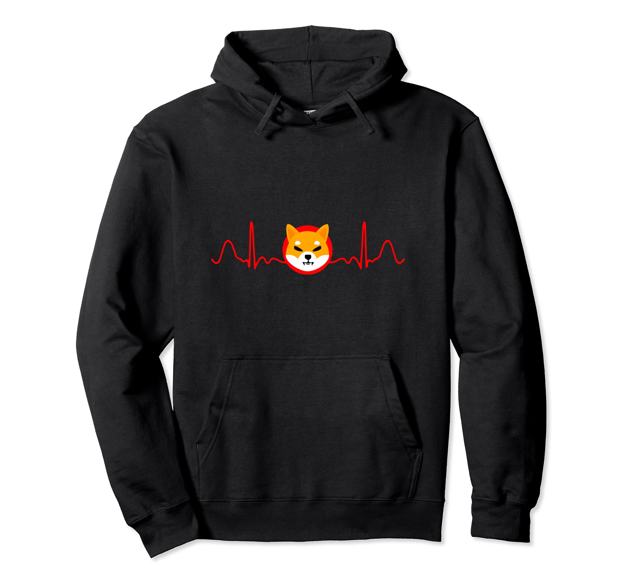 

Shiba Inu Heartbeat Lifeline Shibucoin Blockchain Hodler Hoodie чёрный