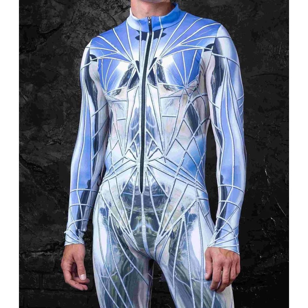 3D цифровая печать сценических костюмов для взрослых Хэллоуин Мероприятие Карнавал Тематическая вечеринка Костюм для косплея Костюм для ролевой игры Комбинезон XXXXL