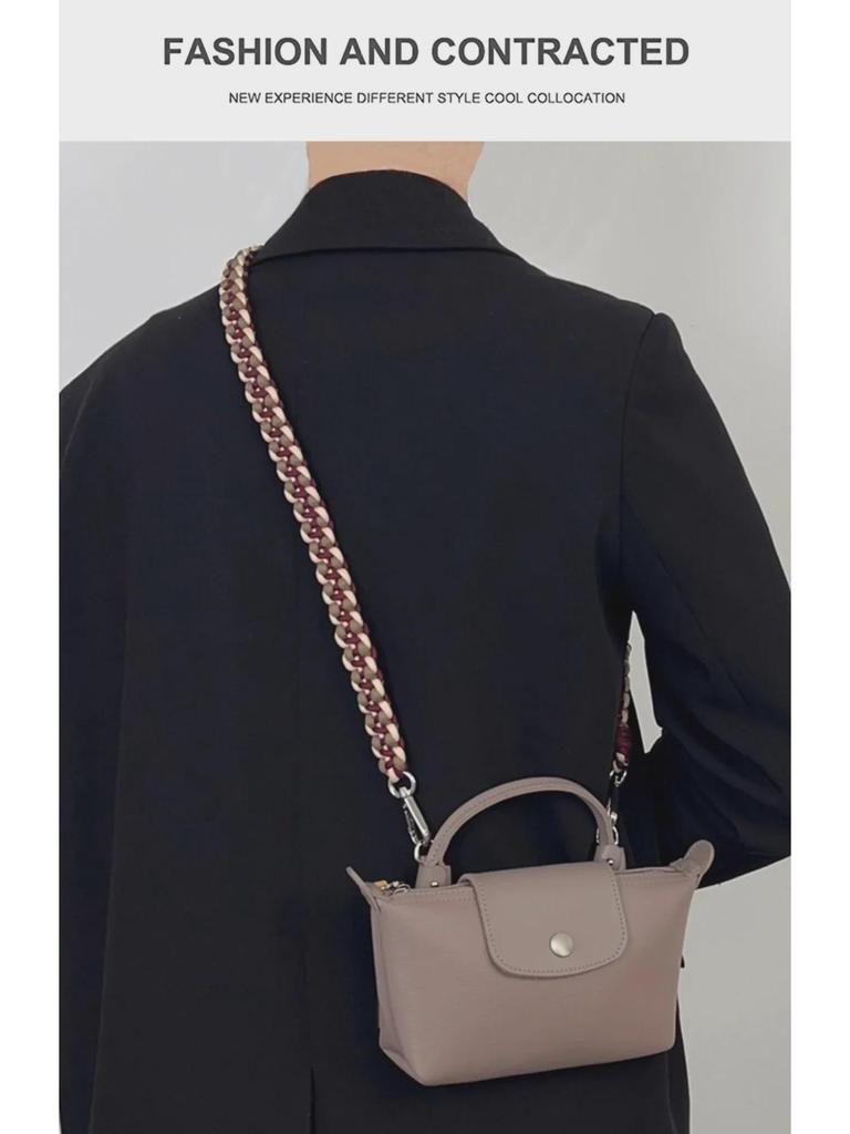 Handwoven DIY Color Braided Crossbody Strap for Longxiang Mini Bag