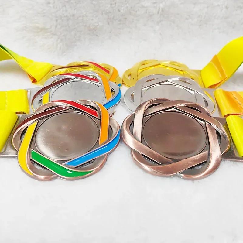 Free Customized Logo Sports Medals Gold Silver Bronze Metal Medal Award Personalized Souvenir for Game Sports Competition Winner