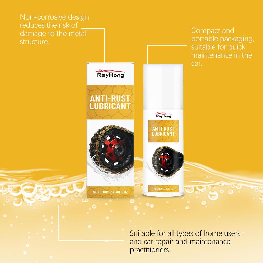 Rayhong Automotive Anti-Rust Lubricant Moisture Resistant Anti-Rust Cleaning & Refurbishing Metal Maintenance