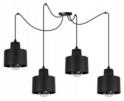 LAMPE À SUSPENDRE AU PLAFOND MODERNE LAMPE LED NOIRE