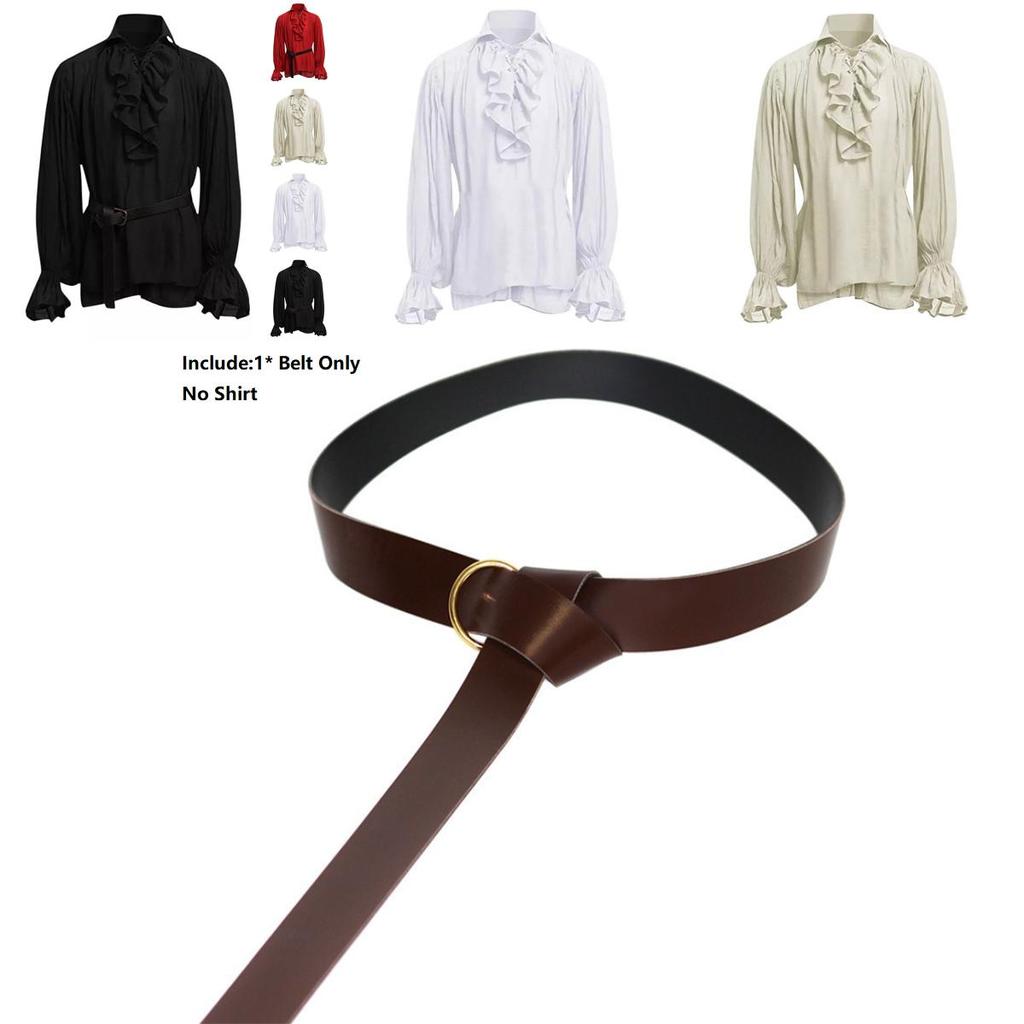Classic Men Medieval Renaissance Pirate Shirt With Long Sleeve Stylish Design