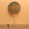 Kids Green Round Fan Ancient Style Handheld Fan for Children Dance Performance