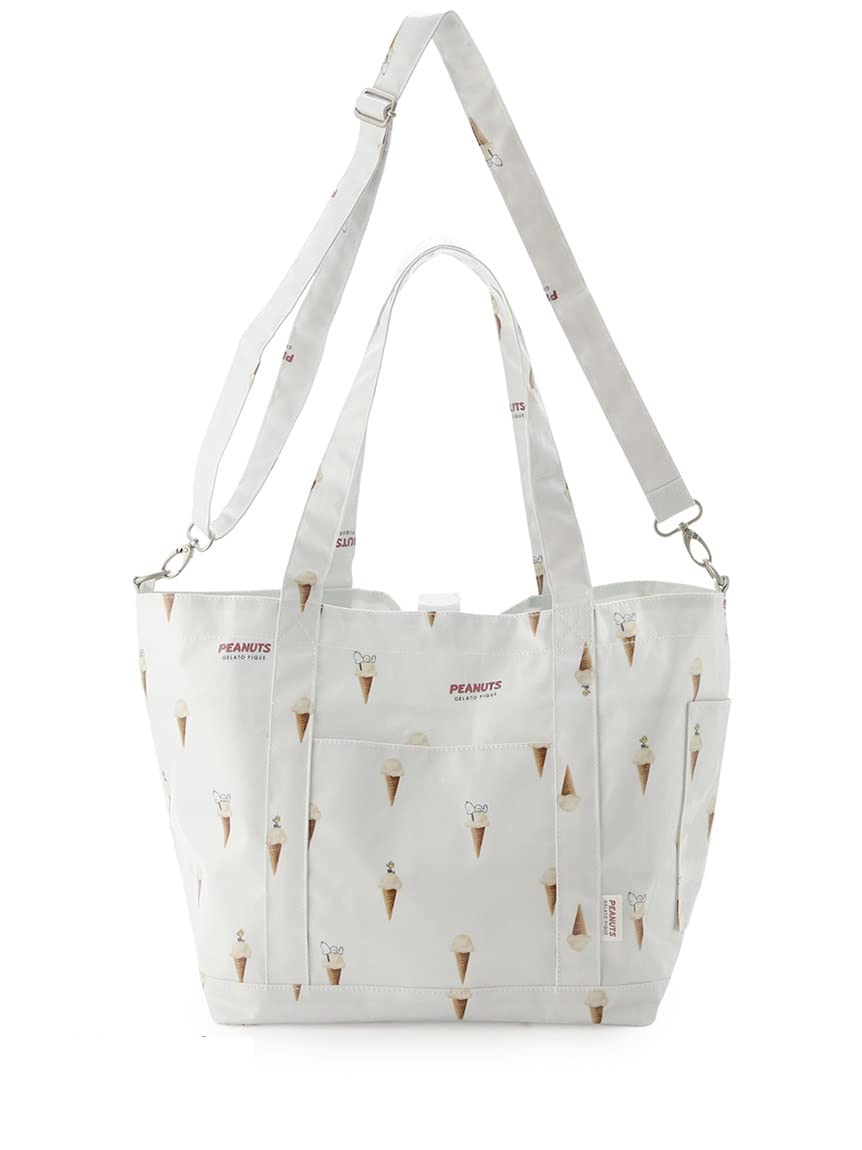 

Gelato patterned mom bag PWGB232547 OWHT [Gelato Pique] [PEANUTS] Women s