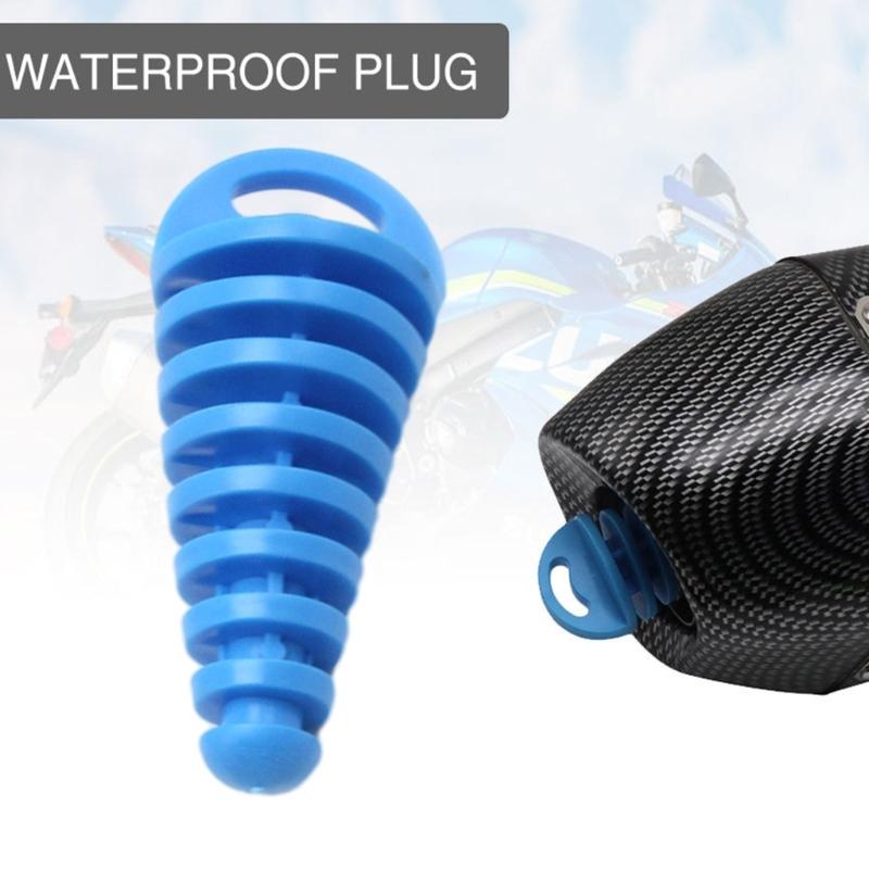 Muffler Exhaust Wash Plug 0.6"-1.5" Wash Plug Protector for Motorcycles Dirt Bike 2/4 Stroke Exhaust Silencers