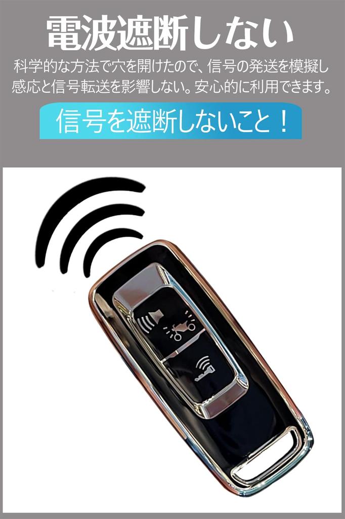 LETINGFAR Key Case for Honda Bikes, Smart Key Case, Key Cover, TPU Full Protection,