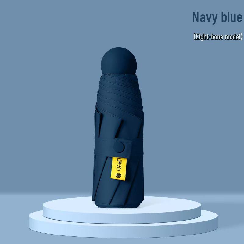 Women's Compact Mini Umbrella, UV Protection, Sunscreen, Dual-use Sun & Rain Pocket Sunshade