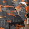 Modern Movement Abstract Geometric Lines Sheer Window Curtains For Living Room Kitchen Children Bedroom Voile Hanging Curtain