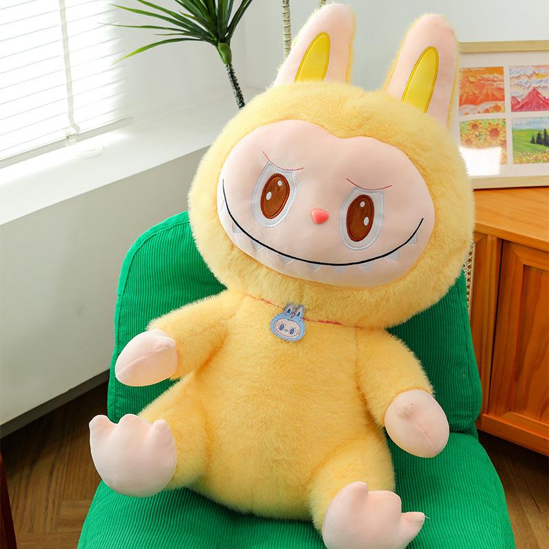 1 Piece 22CM Labubu Plush Doll Toy Cartoon Cute Girls Suppleness Doll Pillow