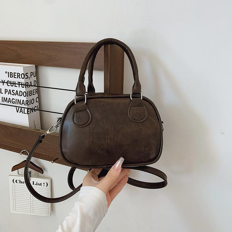 Niche Retro Maillard Style Handbag Women's 2025 New Versatile Korean Fashion Textured Shoulder Messenger Bag