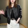 Women's Petite PU Leather Jacket - 2025 Spring Fashion Trend