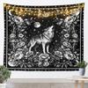 Bohemian Tapestry for Bedroom | Sun and Moon Wall Tapestry Aesthetic Antique Decor Cosmic Galaxy Tapestries, Universe Stars