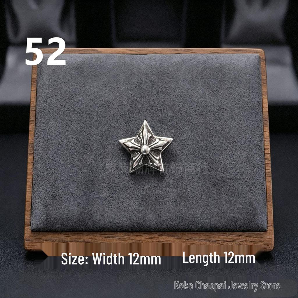 Cercei Stud Trendy Cruce Cupru Alb Argint Thai 925 cu Diamante Colorate pentru Bărbați și Femei
