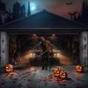 Halloweenový potah na garážová vrata - Velká strašidelná filmová killer kulisa