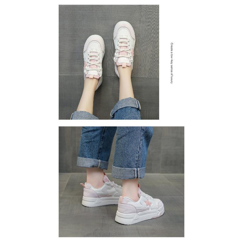 Women S Star Pattern Thick Sole Breathable Casual Sports Sneakers