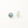 Sky Blue Topaz Gemstone 925 Sterling Silver Jewelry Handmade Studs Earrings0.53" EE-147-20
