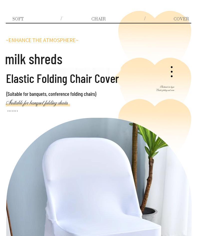 Thickened Stretch Foldable Chair Cover for Hotel, Restaurant, Conference, Outdoor Wedding, Exhibition