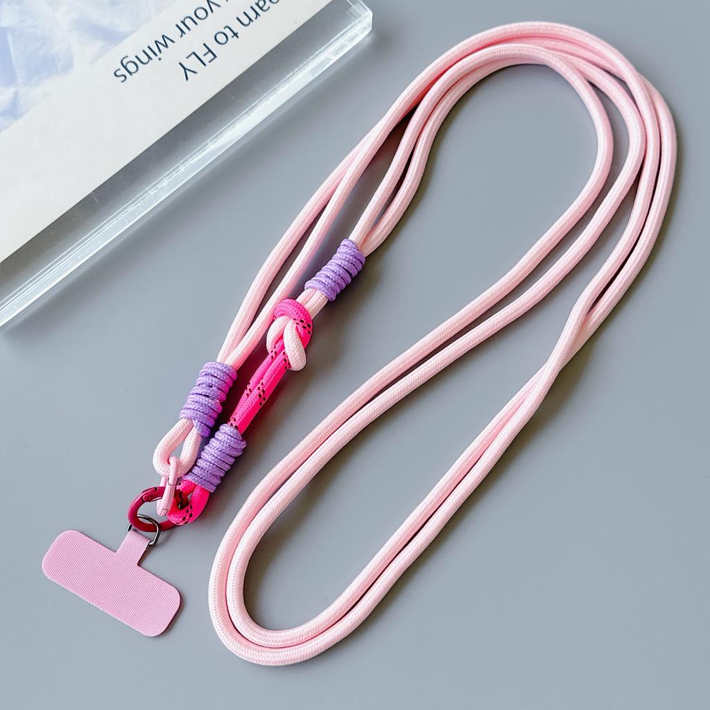 DIY Two-in-one Mobile Phone Lanyard, Crossbody Long Rope, Neck Lanyard, Finger Lanyard, Anti-loss, Enlarged Hanging Piece