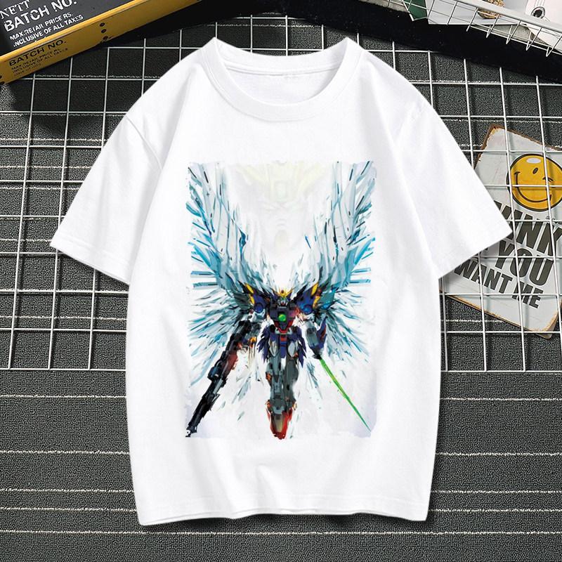 Mobile Suit Gundam Anime TShirt for Men Women Kids Classic Robot Graphic Casual Cotton Short Sleeve Streetwear Top