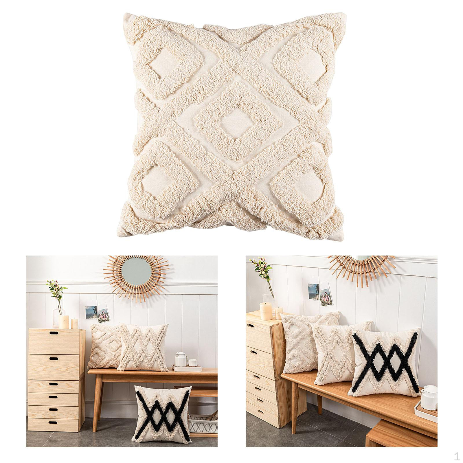 Cover Tufted Throw Case Square Woven Decorative Sofa Bedding Cushion B 930₽