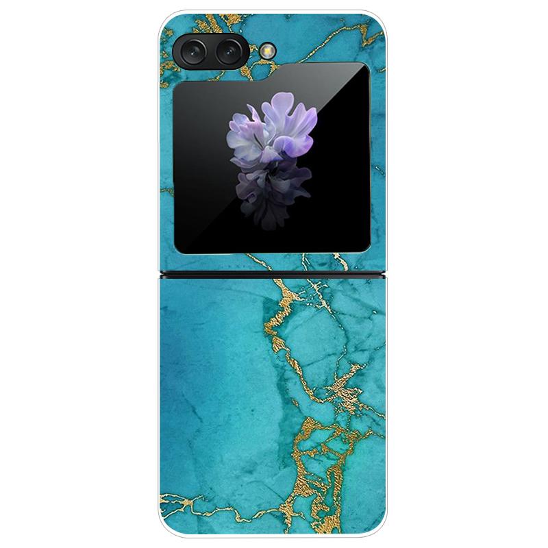 For Samsung Galaxy Z Flip 5 5G Case Cute Transparent PC Hard Case Back Cover For Samsung ZFlip5 Z Flip 5 Phone Coque Flip 5 Capa