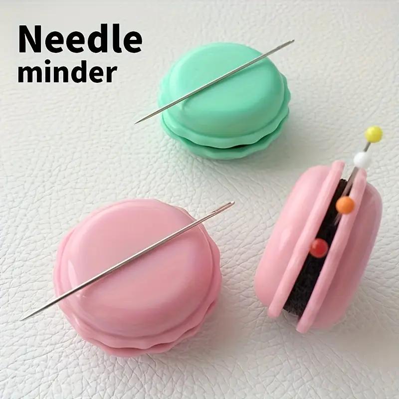 Macaron Color Cross Stitch Gadget Accessories Magnetic Needle Suction Box Needle Sharpener Small Box Storage Embroidery Needle Sewing Box