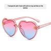 Children's Heart-Shaped Glitter Bee Sunglasses - Trendy Cartoon Style for Girls