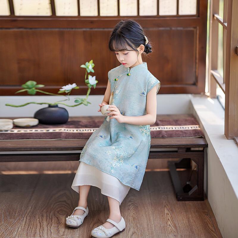Nisha Beier Girls' Chinese Style Cheongsam Dress