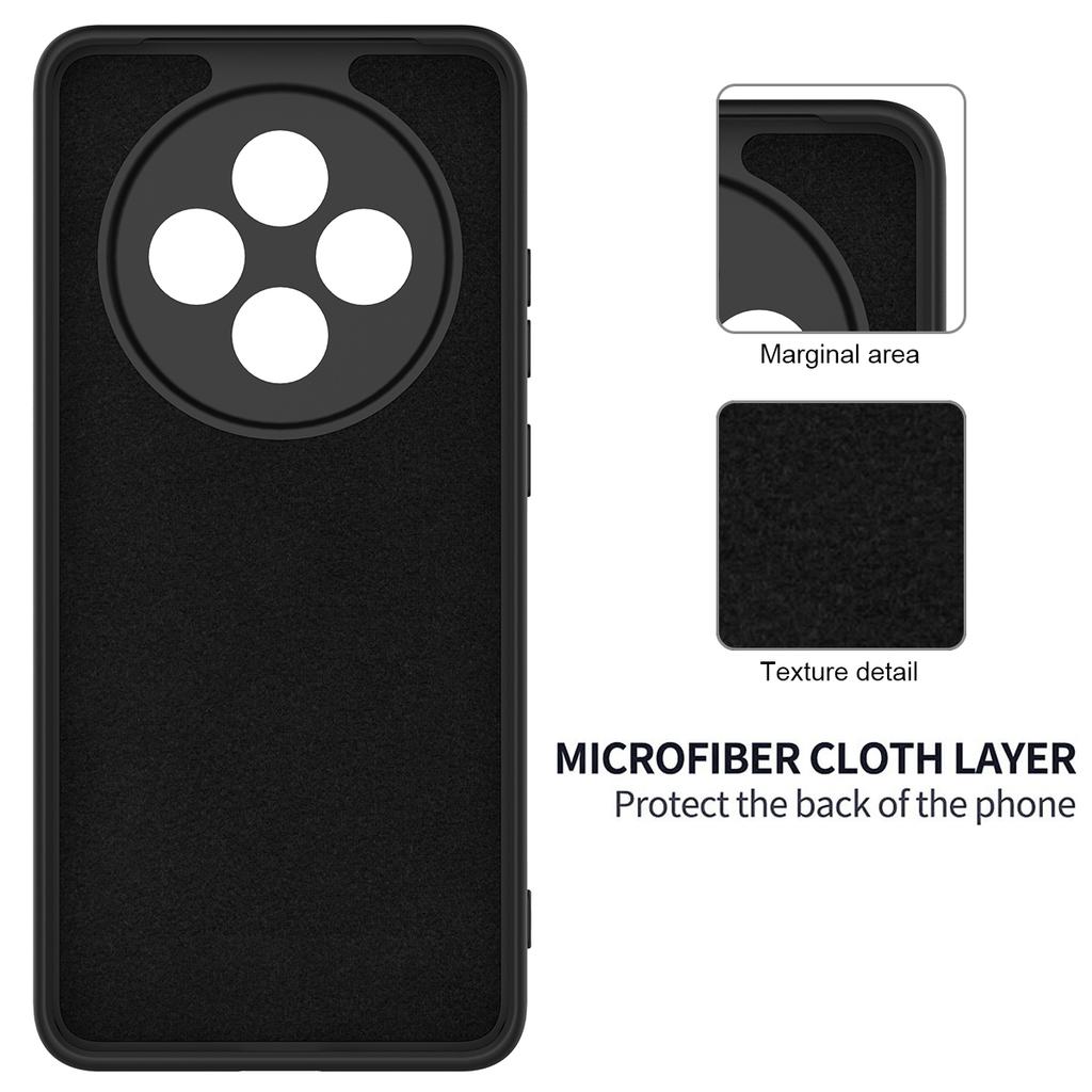 For Oppo Reno12 F 5G Case Anti-Drop Liquid Silicone Phone Cover with Strap