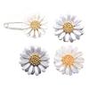 Women Brooch Sparkling Rhinestones Chrysanthemum Shape Lapel Pin Suits Coats Bags Scarves Badge Versatile Accessory