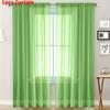 Modern Minimalist Polyester Semiopacity Window Curtain For Living Room And Balcony