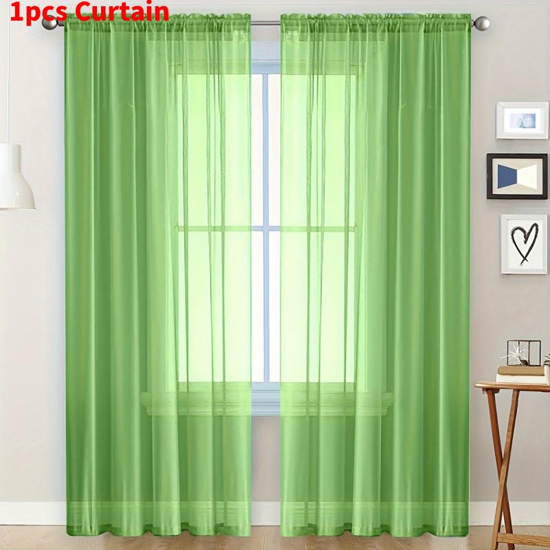 Modern Minimalist Polyester Semiopacity Window Curtain For Living Room And Balcony