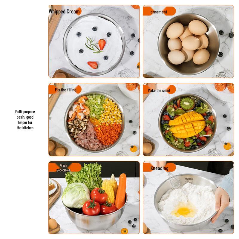 ZISIZ 316 Stainless Steel Mixing Bowl