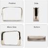 Ovenot 4 Pcs Clear Makeup Bags with Zipper, Makeup Cosmetic Bag for Women Men, Makeup Bag for Travel, Bathroom