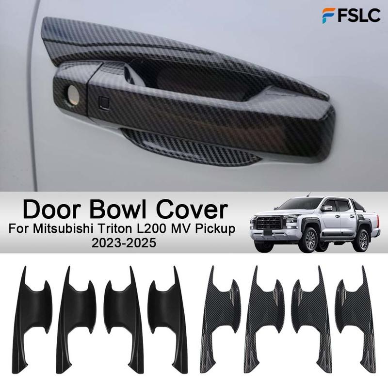Car Decoration Door Bowl Cover For Mitsubishi Triton L200 MV Pickup -2025 Cars Accessories Styling Upgrade