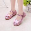 2025 Elsa Princess Crystal Leather Shoes for Girls - Soft Sole Spring/Autumn Performance Shoes
