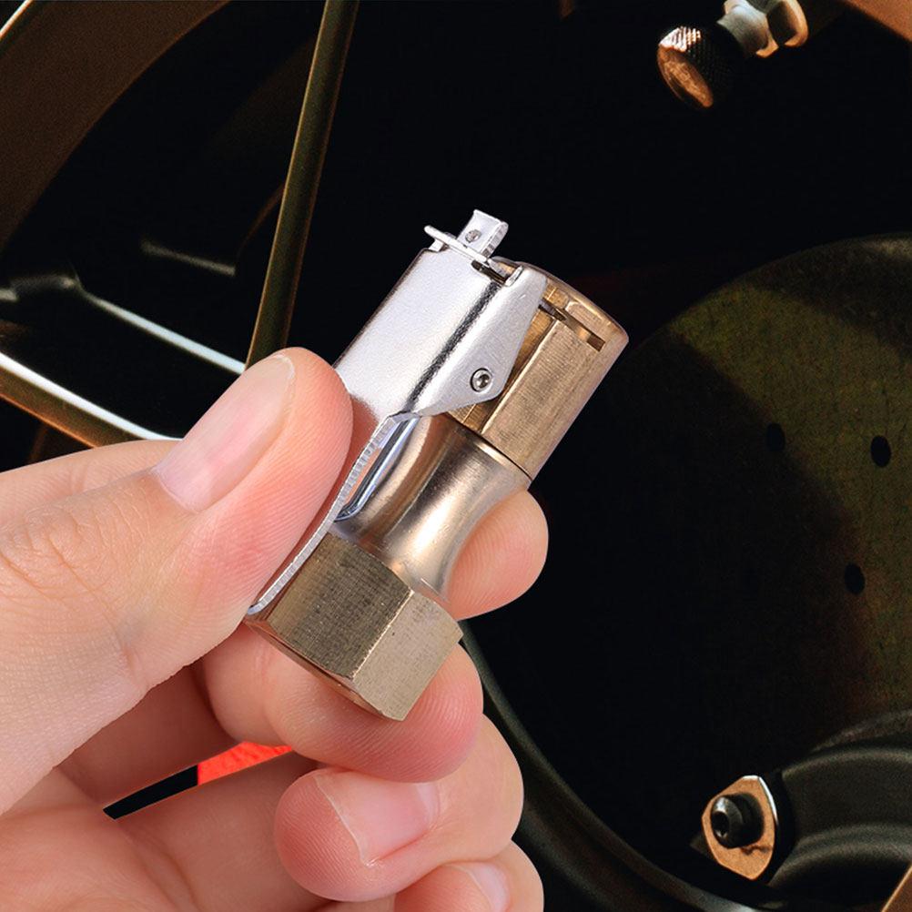 Tire Air Chuck Locking Clip Adapter Inflator Nozzle Sturdy Lightweight Tire Inflator Air Chuck Quick Connect Accessory Tire Chucks 1
