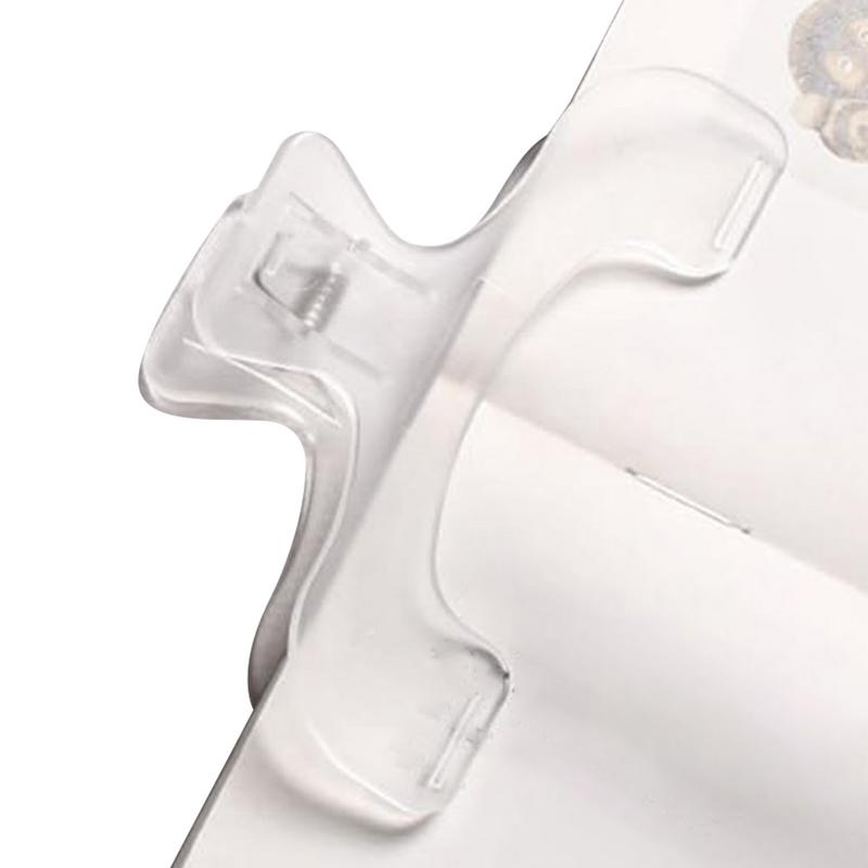 Transparent Plastic Book Clip Simple Reading Aid Fixed Book Holder Bookmarks Creative Design Practical Note Holder for Bookstore