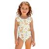 Girls One Piece Swimsuit Summer Animal Print Kids Swimwear Sleeveless Casual Beachwear Toddler Bathing Suit for Children